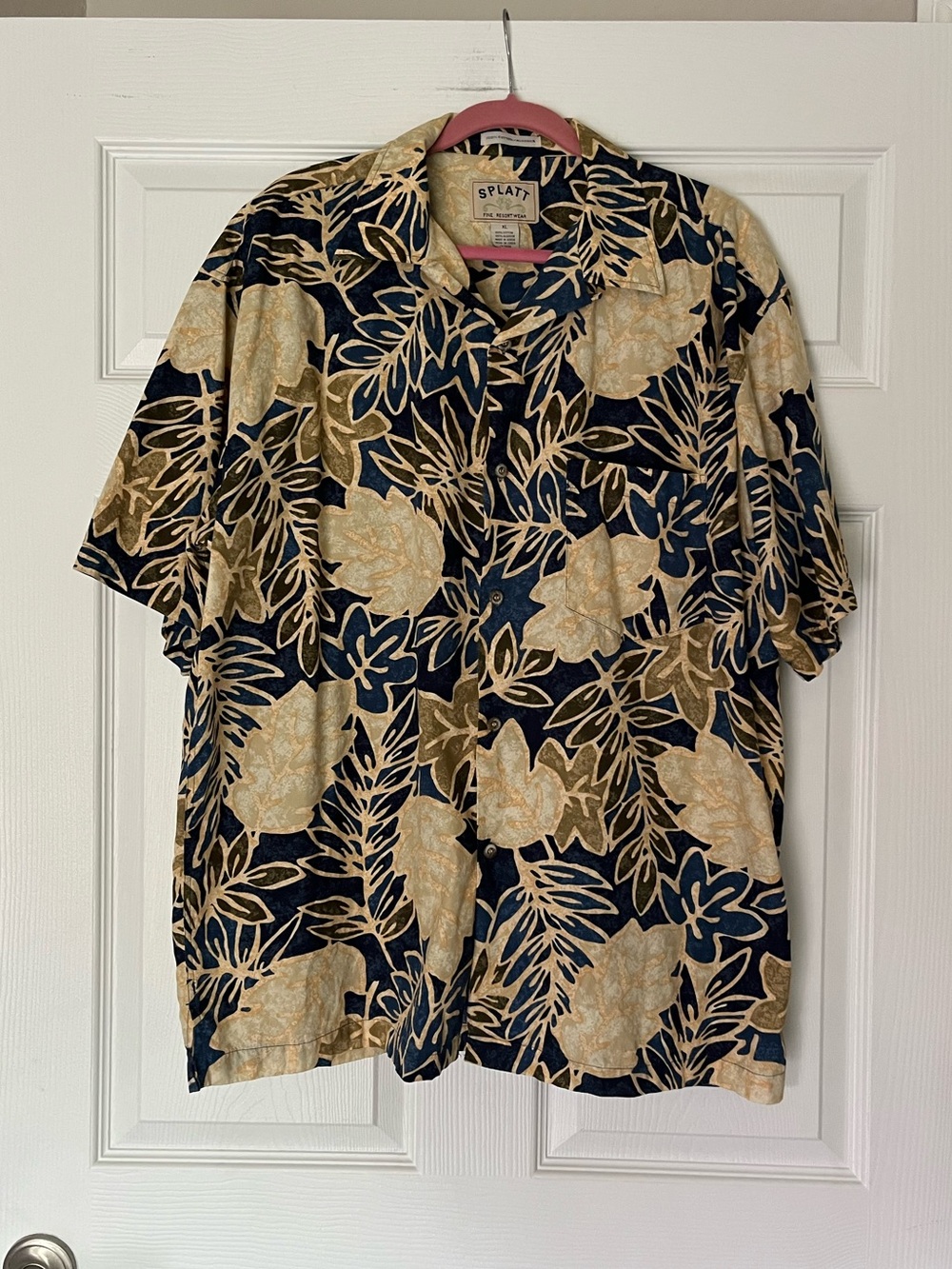 NWOT Splatt Hawaiian Button Down Shirt
